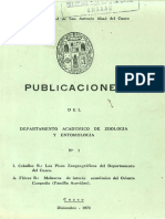 Los Pisos Zoogeograficos Del Departamento Del Cuzco (1970)