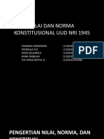Nilai Dan Norma Konstitusional Uud Nri 1945