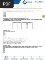 Exercicios de Matematica - Aula 01