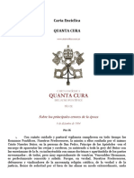 Carta Enciclica Quanta Cura - Pio IX