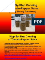 Step-By-Step Canning of Tomato-Pepper Salsa: (Using Slicing Tomatoes)