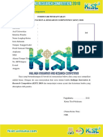 Formulir Pendaftaran LKTIN KIST #3 2018