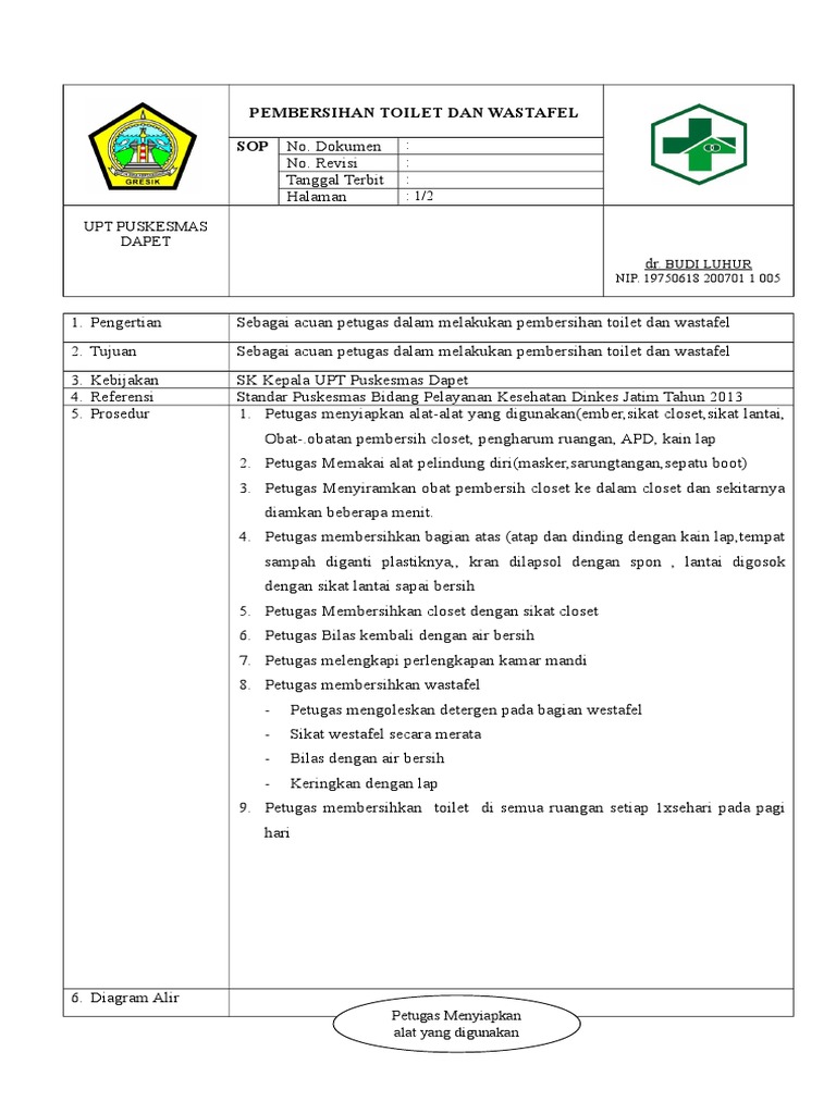 Cleaning Procedures for Toilets and Sinks | PDF