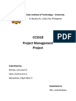 CCS318 Project Management Project: Cebu Institute of Technology - University