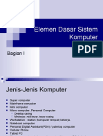 Elemen Dasar Sistem Komputer