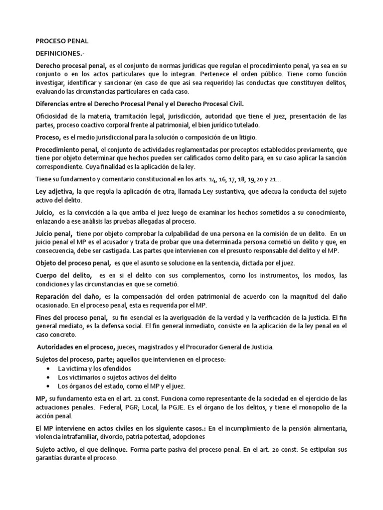 Introducción al Proceso Penal | PDF | Derecho penal | Ley procesal