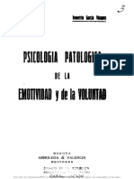 Psicologia Patologica de La Voluntad Demetrio Garcia Velazquez PDF