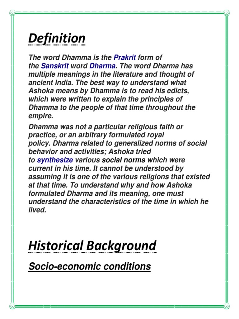 Dhamma of Ashoka PDF Ashoka Dharma