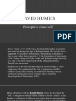 David Hume'S: Perception About Self