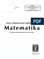 01 Kunci Matematika 10A Peminatan K-13 Edisi 2017 PDF