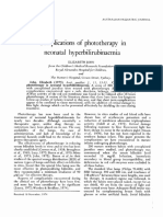 Complications Phototherapy Hyperbilirubinaemia: Neonatal