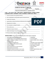 Examen de Historia 1er Bimestre PDF