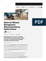 How To Shoot Gorgeous Documentary Interviews PDF