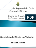 Estabilidade - Direito Do Trabalho