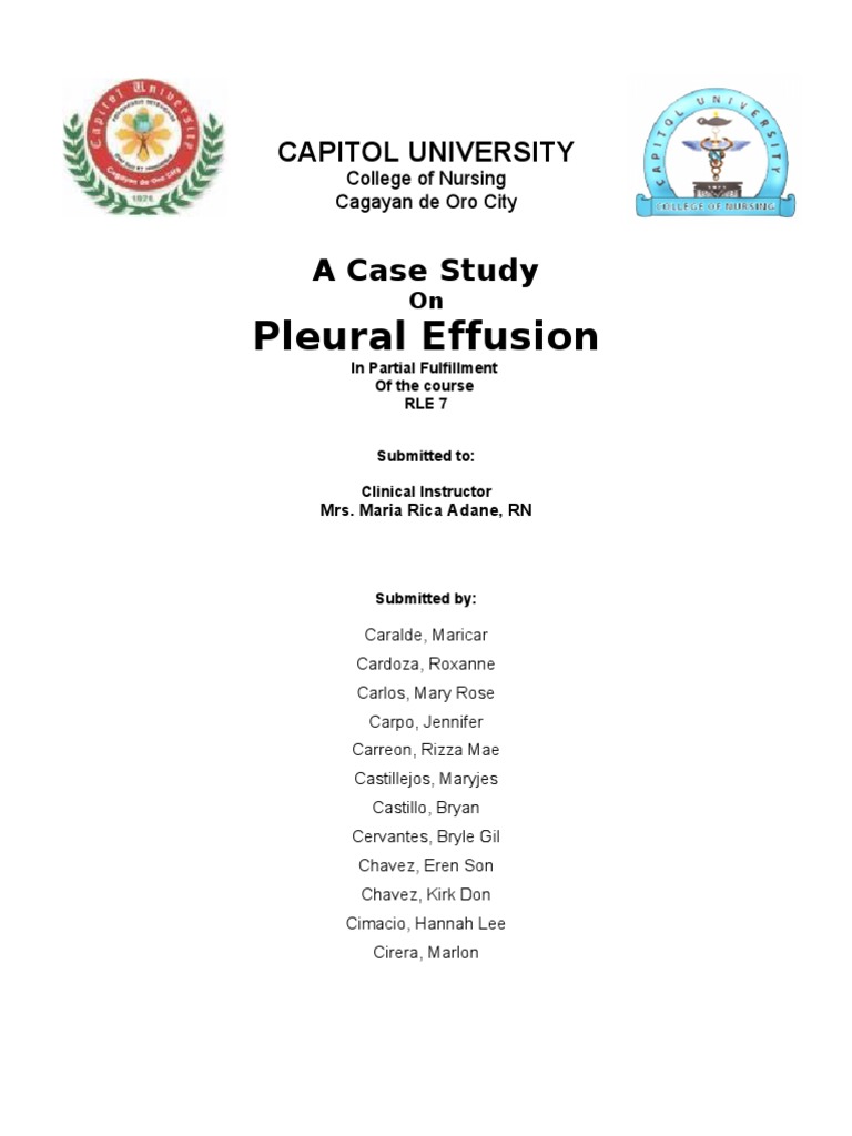 Case Study on Pleural Effusion | PDF