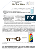 Subiecte Olimp de Fizica CL 6 - An 2014