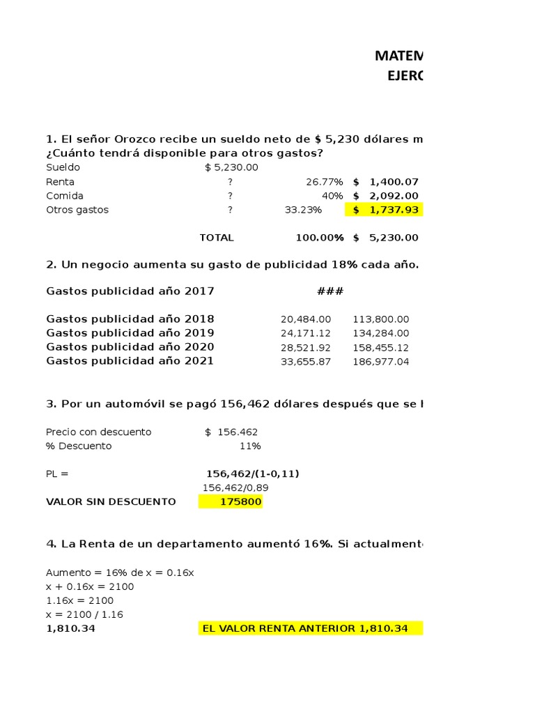 Ejercicios Resueltos de Finanzas | PDF