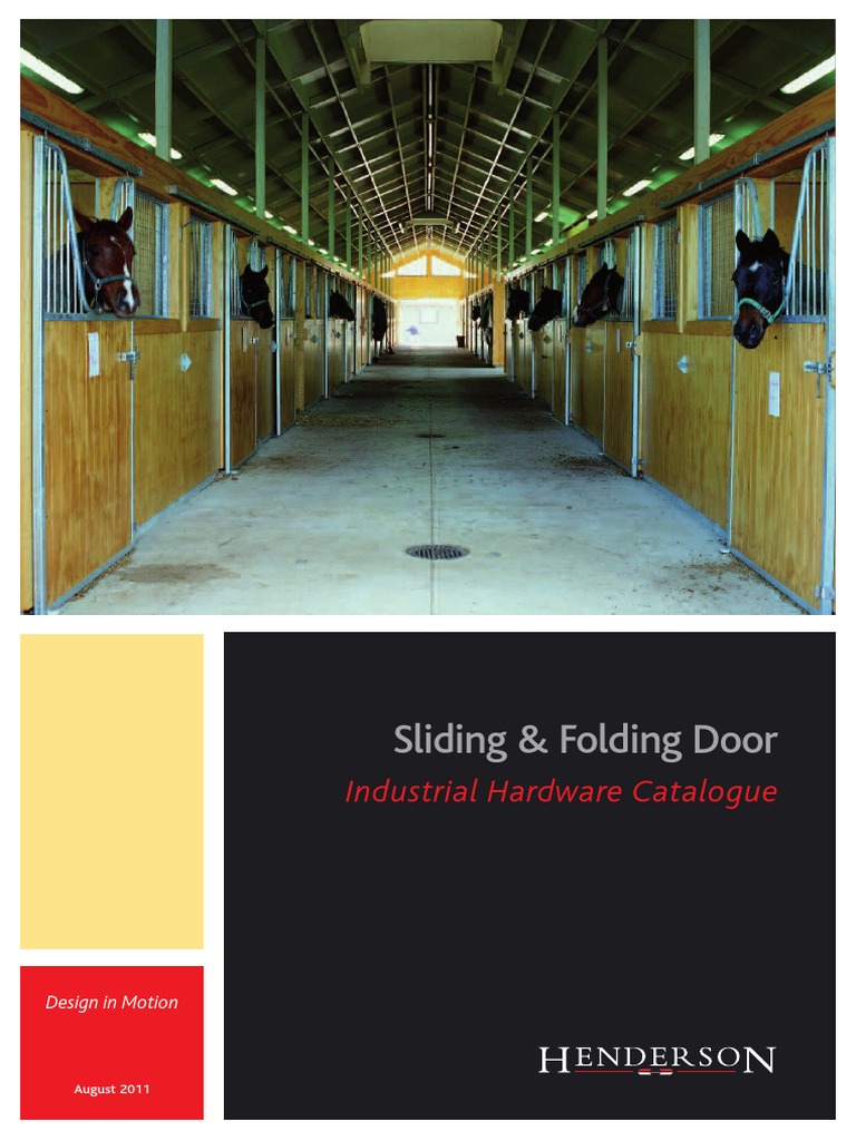 Henderson Sliding & Folding Door PDF Door Specification (Technical Standard)