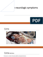 Common Neurologic Symptoms: Na Shao