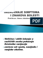 Imenovanje Simptoma I Znakova Bolesti Glava Vrat