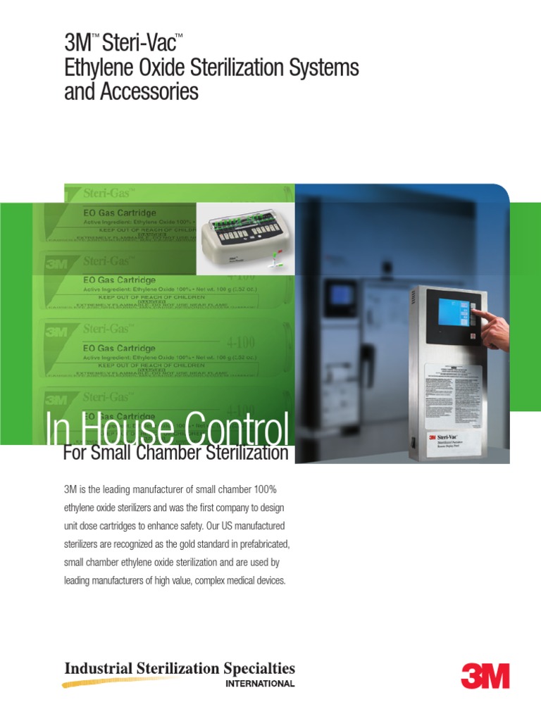 3M Steri-Vac 5XL, 8XL, XL Aerator, & EO Abator and Accessories Brochure