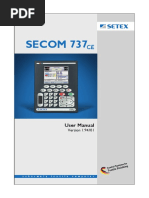 SECOM 737: User Manual