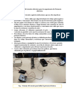 Circuito eléctrico para experiencia de Potencia