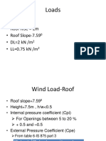 Loads: - Roof Rise 2m - Roof Slope-7.59 - DL 2 KN /M - LL 0.75 KN /M