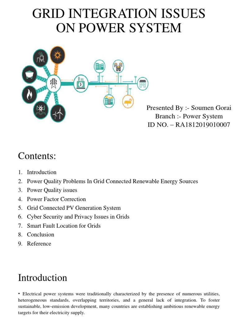 Power Quality Challenges in Renewable Grids | PDF | Electrical Grid ...