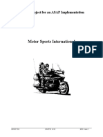 Motor Sports International: Sample Project For An ASAP Implementation