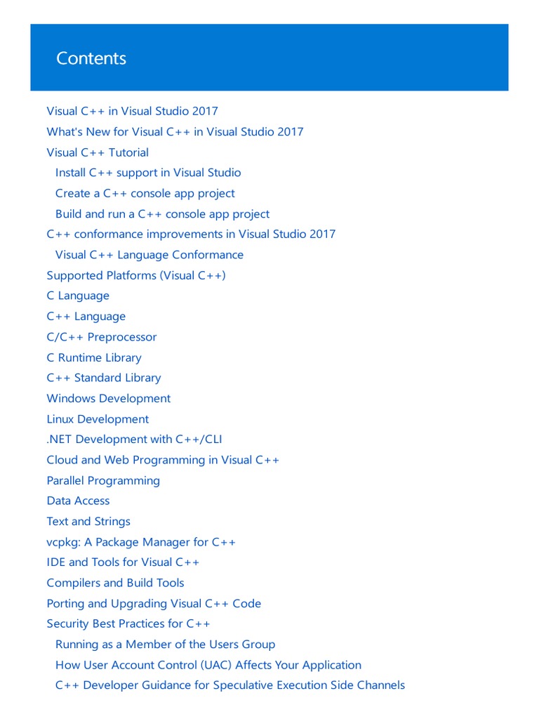 C PDF | PDF | Microsoft Visual Studio | C++