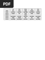 Horario 1 semestre