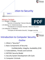 Introduction To Security: Unit 1