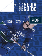 2018-19 Vancouver Canucks Media Guide