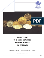Calgary 1988 Winter Olympics Official Result Book