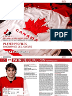 Hockey Canada Media Guide - 2010 Olympics, Player Profiles