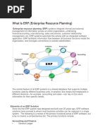 What Is ERP (Enterprise Resource Planning)