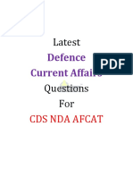 Defence Current Affairs Questions SSBCrack PDF