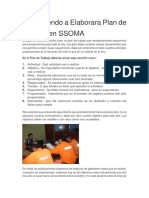 Aprendiendo a Elaborara Plan de Trabajo en SSOMA