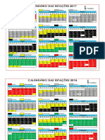 Calendário Das Estações - 2017 A 2020