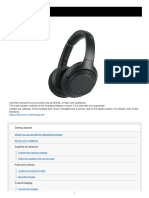 Sony WH-1000XM3 Help Guide