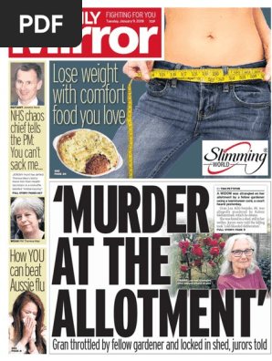 File 20180709 160814 Daily Mirror January 9 2018 Pdf National Health Service Emergency Department