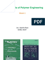 Fundamentals of Polymer Engineering: Week-1