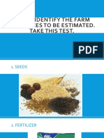 Let Us Identify The Farm Resources To Be Estimated. Take This Test