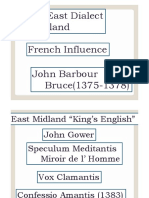 North-East Dialect Scotland French Influence John Barbour Bruce (1375-1378)