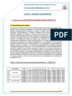 Análisis y diseño de estructuras de madera según CIRSOC 601