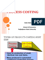 PROCESS COSTING METHODS AND CALCULATIONS