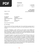 Letter to Jaren Kerr and Jesse Brown from attorney Peter A. Downard