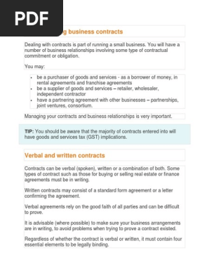 Business Contract