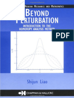 (Modern Mechanics and Mathematics) Shijun Liao-Beyond Perturbation - Introduction To The Homotopy Analysis Method-Chapman and Hall - CRC (2003)